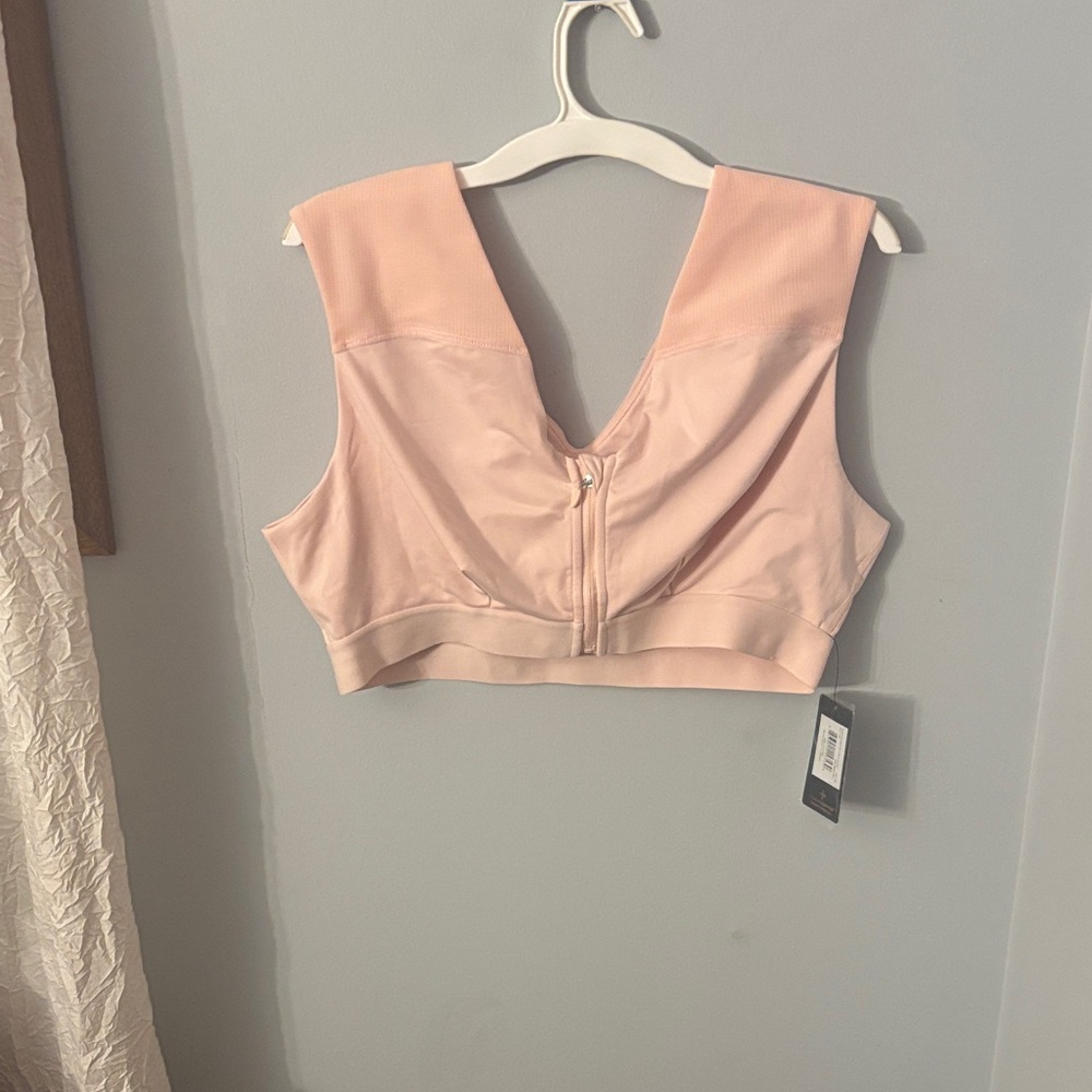 Tommie Copper Shoulder Support Bra with zipper